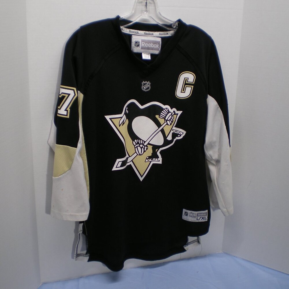 Pittsburgh Penguins CROSBY 87 Jersey, Youth Size L/XL, Reebok